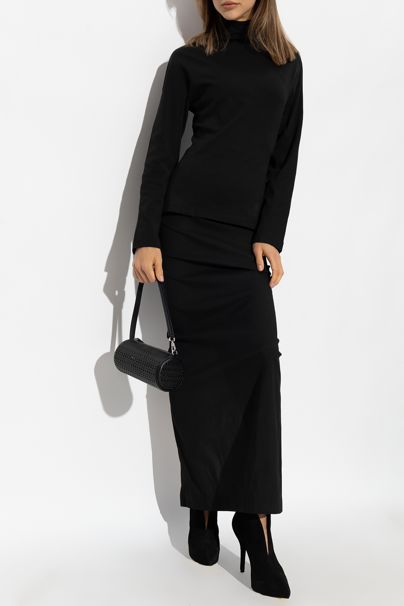 Black Maxi skirt Alaïa - SchaferandweinerShops Sweden